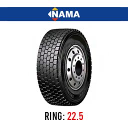 لاستیک خودرو نما مدل ND59 (گل عقب پهن) سایز 315/80R22.5