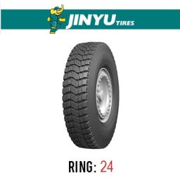 لاستیک خودرو جینیو مدل JY719 (گل دنده ای) سایز 12.00R24 (325/95R24)
