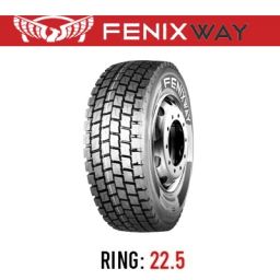 لاستیک خودرو فنیکس وی مدل FLAMA88 (گل عقب، باریک) سایز 315/80R22.5