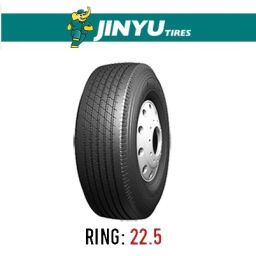 لاستیک خودرو جینیو مدل JY518 (گل عقب) سایز 385/65R22.5