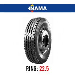 لاستیک خودرو نما مدل NA106 (گل جلو و عقب، 3خط) سایز 13.00R22.5