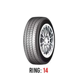 لاستیک خودرو گلکسیا مدل HR566 سایز 195/80R14 (دور سیاه)