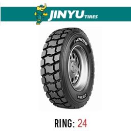 لاستیک خودرو جینیو مدل JY716 (گل عقب،معدنی) سایز 12.00R24 (325/95R24)