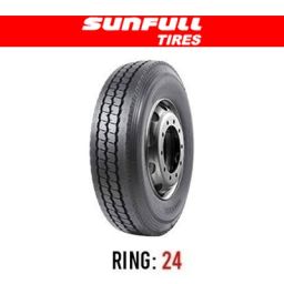 لاستیک خودرو سانفول مدل HF729 (گل جلو،پروانه ایی) سایز 12.00R24 (325/95R24) (تاریخ تولید 2026)
