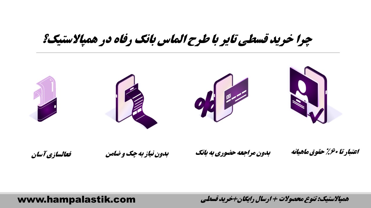 چرا خرید قسطی تایر با طرح الماس بانک رفاه در همپالاستیک؟